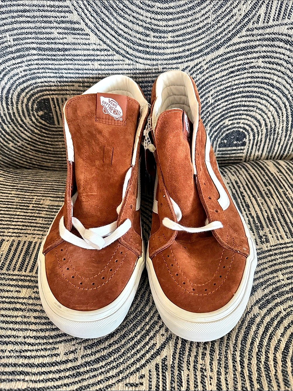 Vans Sk8-Hi Pig Suede Cognac High Sneaker Skater